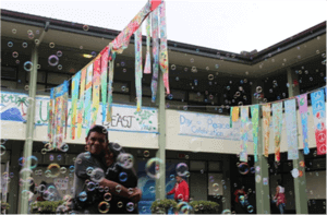 Peace Flags Konawaena bubbles