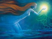 goddess holding bowl of light