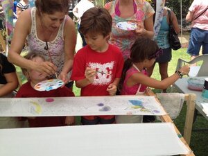 Feed the Children Banner Making at Avo Fest